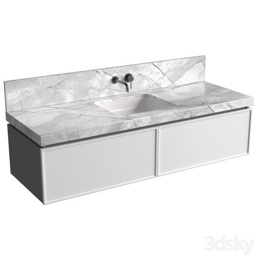 Bathroom Cabinets with washbasins in modern style. Bathroom furniture.Bathroom Sink Cabinets