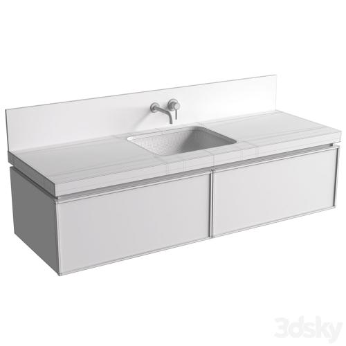 Bathroom Cabinets with washbasins in modern style. Bathroom furniture.Bathroom Sink Cabinets