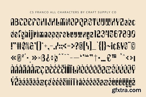 Franco – Display Font K7NZV7Z