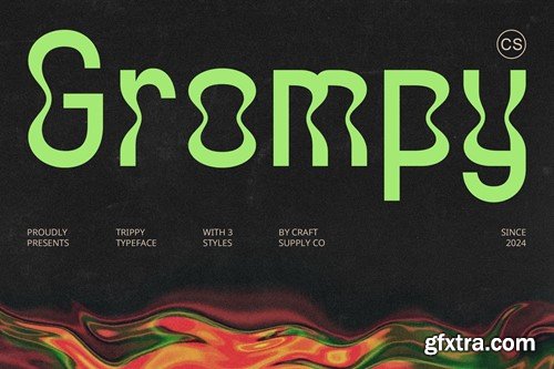 Grompy – Psychedelic Font KRGFTHE