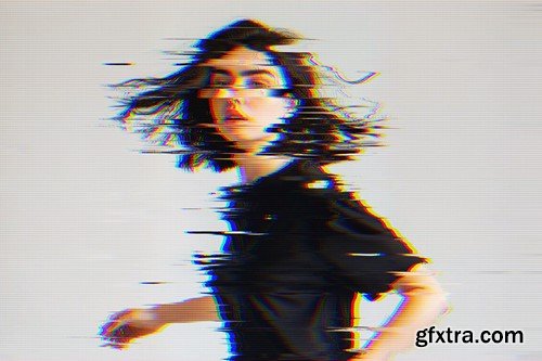 Distort Glitch Photo Effect 9DCMWPJ