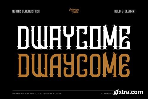 Dwaycome Gothic Blackletter Display Fonts EM5K4QV