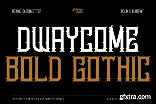 Dwaycome Gothic Blackletter Display Fonts EM5K4QV