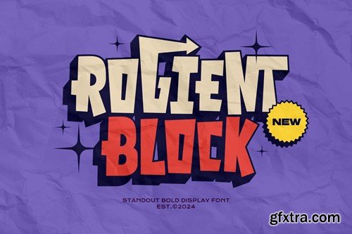 Rogient Block - Street Display Font K2VYRV6