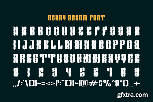 Scary Dream - Halloween & Horror Font BXUS9N9