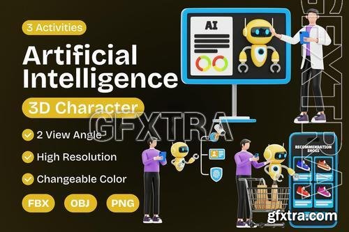 Artificial Intelligence 3D Character 5LLMTK5