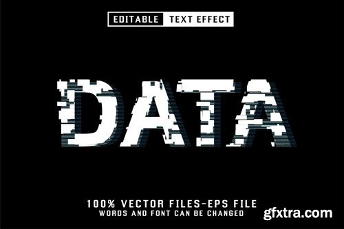 Data Editable Text Effect LJAQXYW