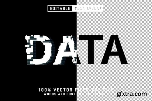 Data Editable Text Effect LJAQXYW