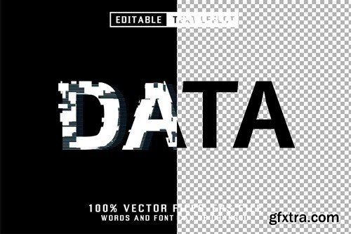 Data Editable Text Effect LJAQXYW