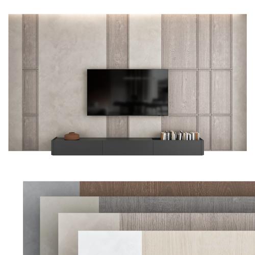 TV wall set 09