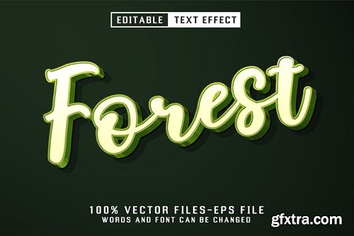 Forest 3d Text - Editable Text Effect 3VZ9PLK