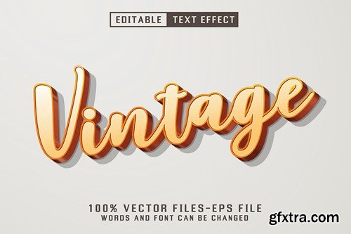 Vintage 3d Text - Editable Text Effect HPFYPMK