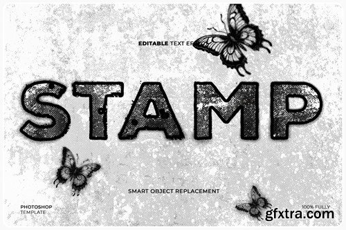 Ink Stamp Text & Logo Effect 8P4ND7N