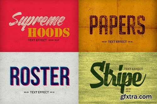 Vintage Letterpress Text Effects X63TC2E