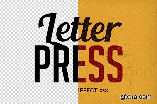 Vintage Letterpress Text Effects X63TC2E