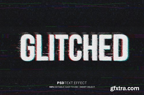 Distortion Glitch Text Effect 4SQ4L4E