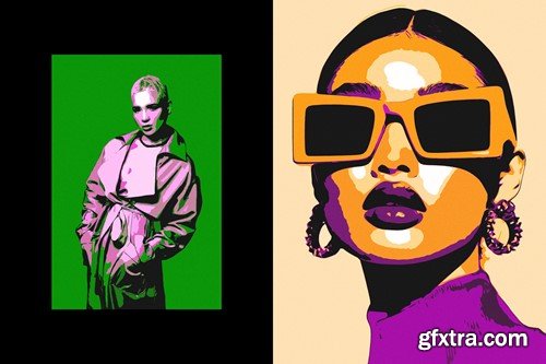 Pop Art Poster Photo Effect LYUB6EV