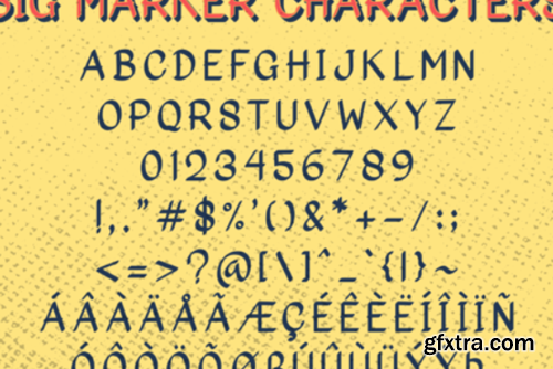 Big Marker Family Font