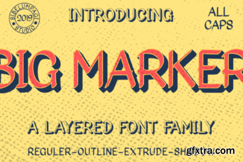 Big Marker Family Font