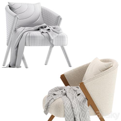 Upholstered Boucle Armchair Zara Home