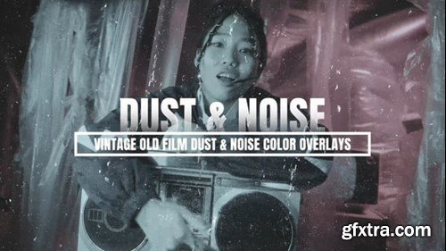 Videohive Vintage Old Film Dust and Noise Color Overlays 54868760