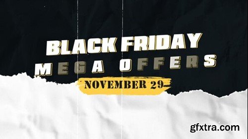 Videohive Torn Paper Black Friday 54861989