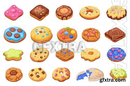 Cookies Vector Set MKBGURF