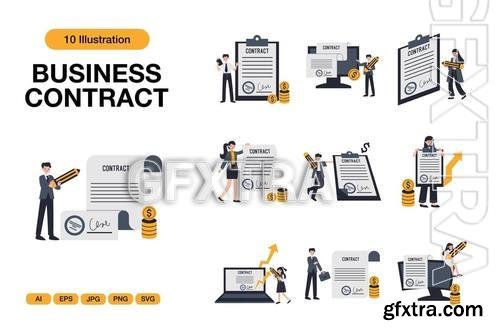 Business Contract Illustrations EFF9NDH