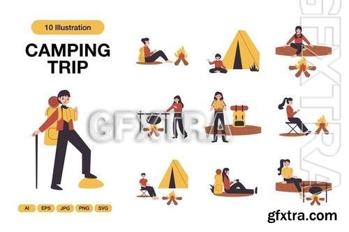 Camping Trip Illustrations NHFT36V