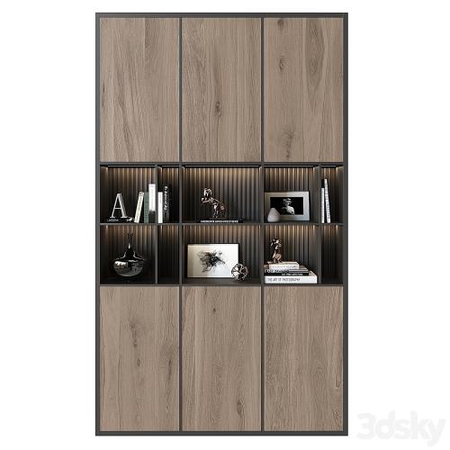 Shelving unit in modern style 01