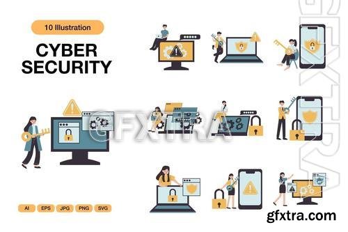 Cyber Security Illustrations 5ZQS7J4