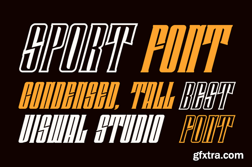 Cardera Italic - Sport & Tall Font YDZ6C9D