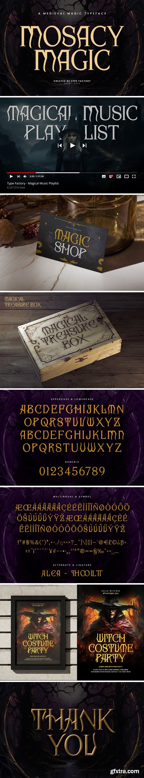 Mosacy Magic - Medieval Magic Typeface