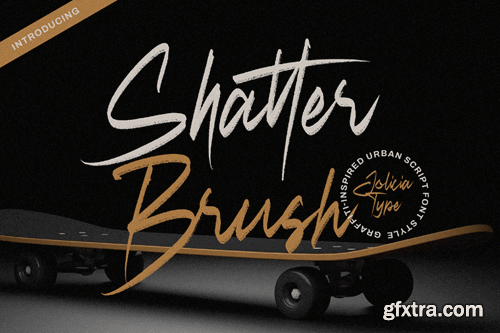 Shatter Brush | Urban Script Font TH2GS9H