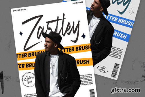 Shatter Brush | Urban Script Font TH2GS9H