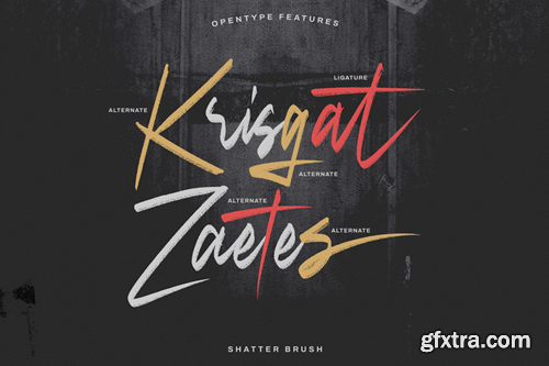 Shatter Brush | Urban Script Font TH2GS9H