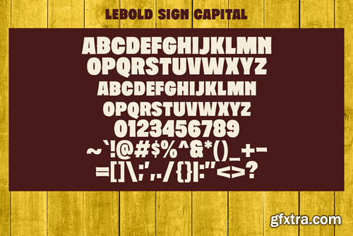 Lebold Sign - Vintage Sign Painting Fonts 9FWH47M