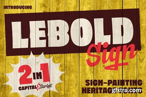 Lebold Sign - Vintage Sign Painting Fonts 9FWH47M