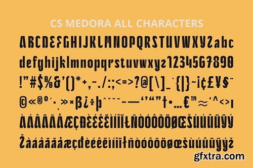 Medora – Condensed Font TPLMQQC