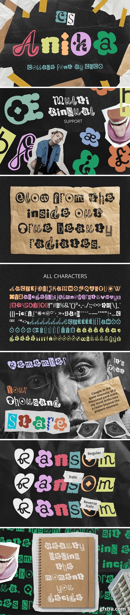 CM - CS Anika – Collage Font 285779492