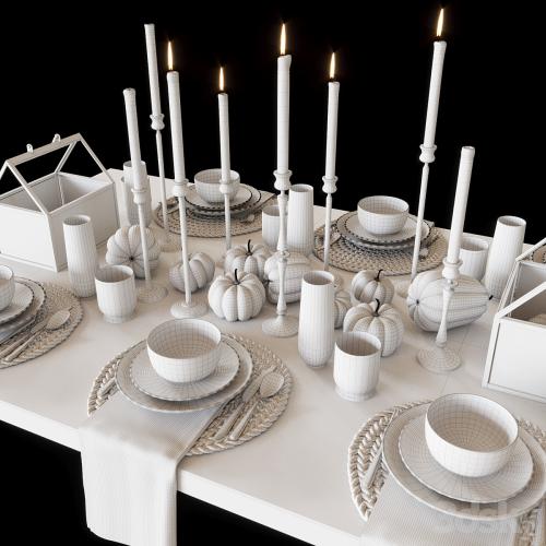 Black tableware