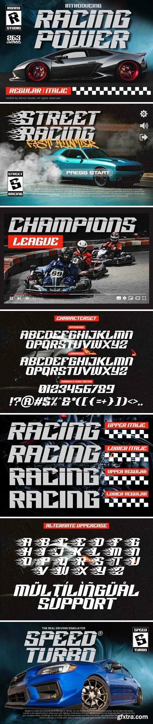 Racing Power - Racing Font