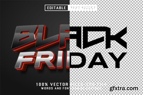 Black Friday 3d Text - Editable Text Effect YFN8JT4