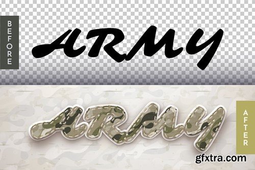 Army Sticker Editable Text Effect, Graphic Style 6X44KF3