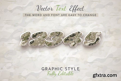 Army Sticker Editable Text Effect, Graphic Style 6X44KF3