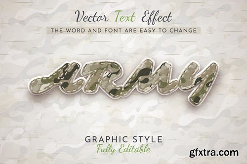 Army Sticker Editable Text Effect, Graphic Style 6X44KF3