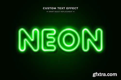 Neon Text Effect Collection Mockup GDHSTPG