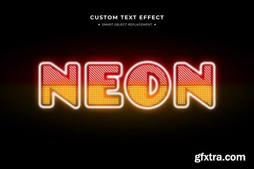 Neon Text Effect Collection Mockup GDHSTPG