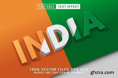 Republic Day 3d Text - Editable Text Effect 3XKEXC3