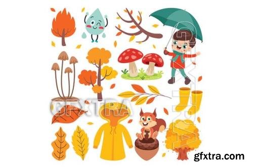 Autumn Design Elements JQ8N8DD